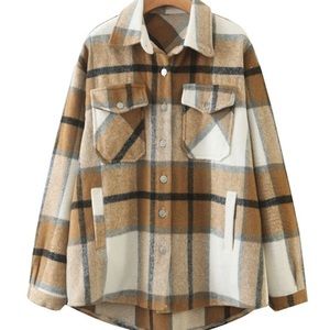 shein plaid jacket
